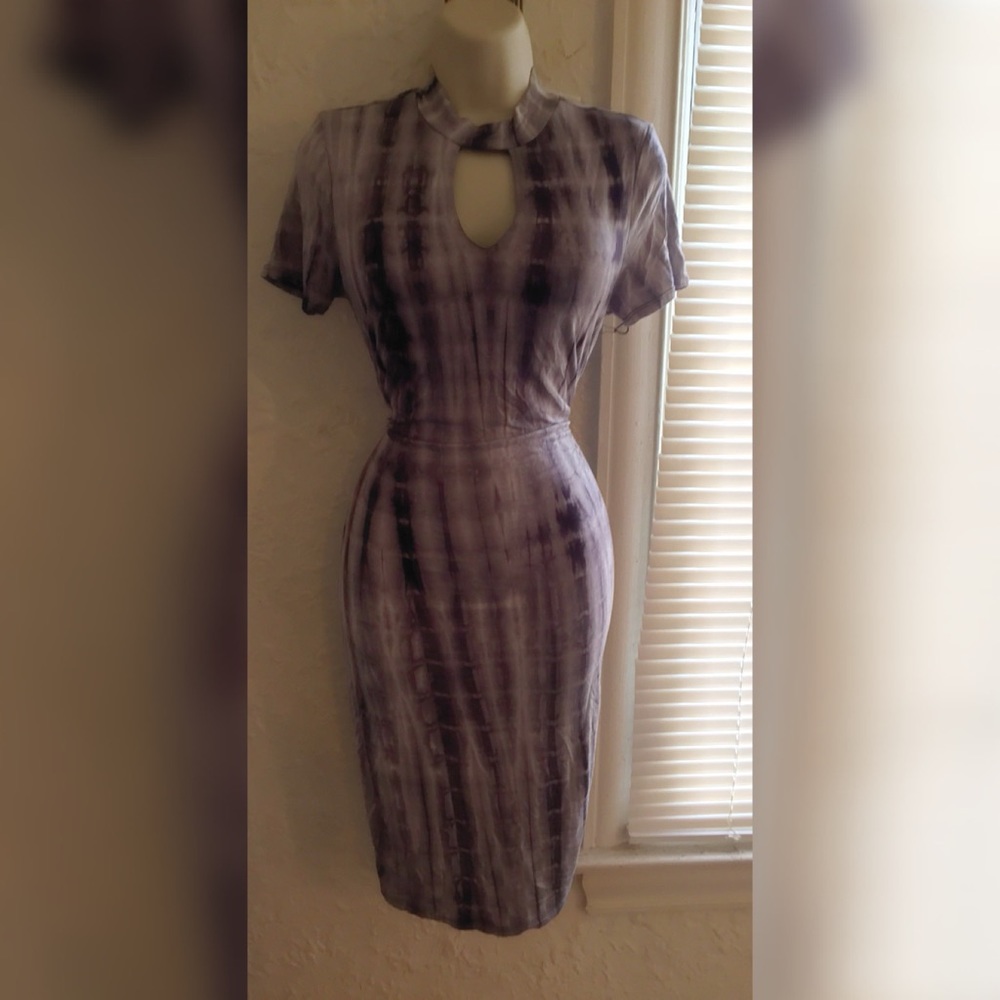 SOLD Tie Dye Bodycon Midi
